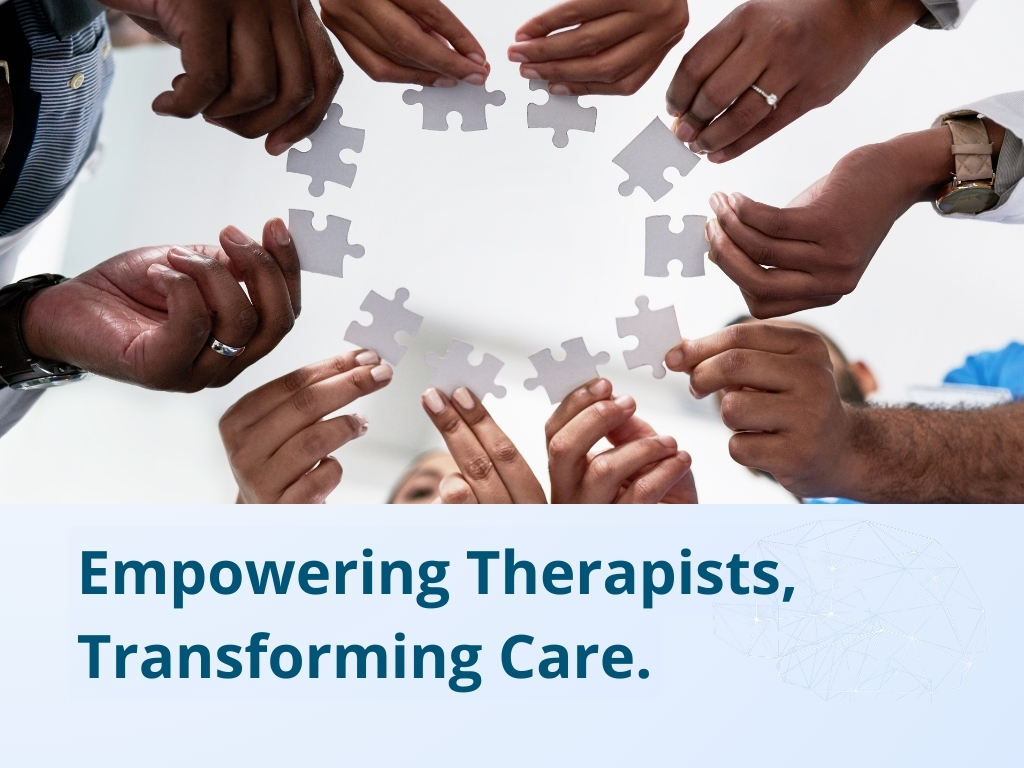 Therapist working